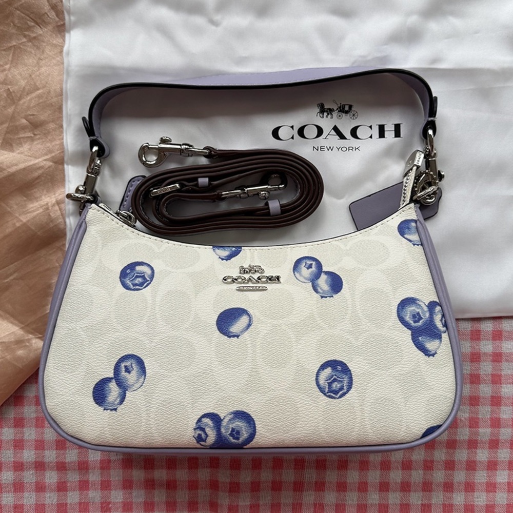 Coach Blueberry Print Tote Bag